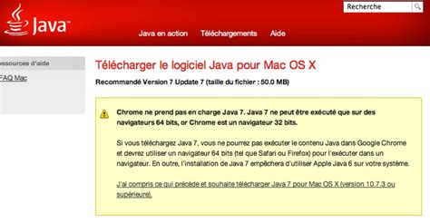 java mise à jour.